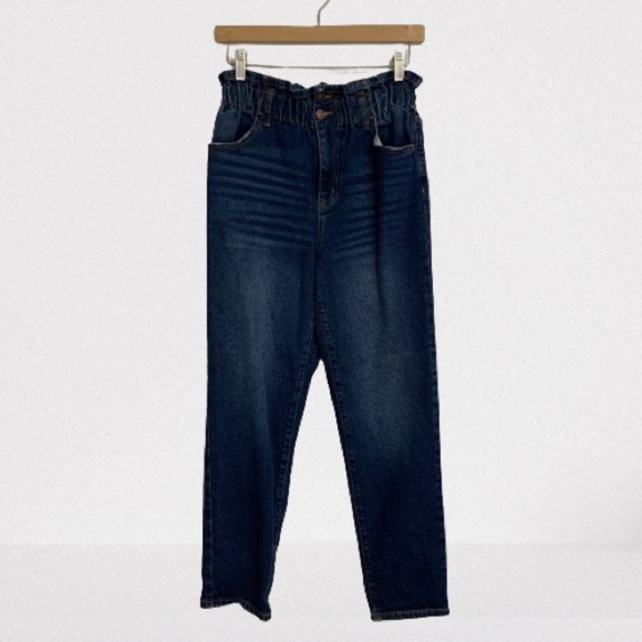 Wild Fable High Waist Paper Bag Denim Straight Leg Jeans Size 4 - Picture 1 of 6